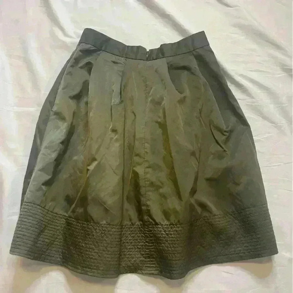 Banana Republic Size 4 Women’s Pleated Pocket Dress Olive Green - Picture 6 of 9